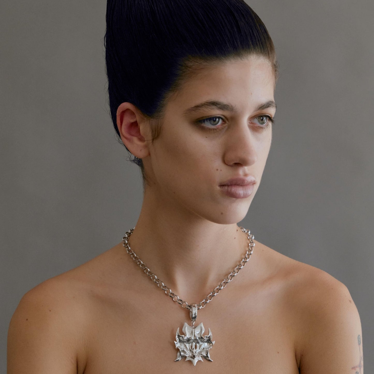 MORPH NECKLACE - RHODIUM